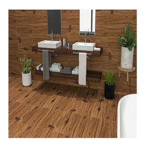 Ébano Natural 200x1200mm GVT Acabado mate Azulejos de porcelana de cerámica Premium Elegante duradero para pisos Paredes Salones Baños Centros comerciales - Product Image 1