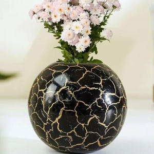 แจกันและกระถางต้นไม้ทำจากโลหะเคลือบเคลือบเคลือบสารเคลือบเงาอุปกรณ์ตกแต่งบ้าน - Product Image 1