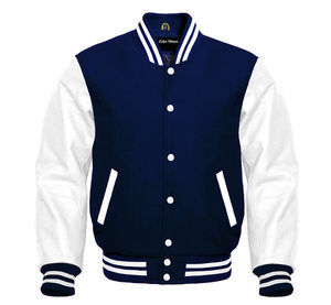 Chaqueta Universitaria de Lana Personalizada al por Mayor para Hombre, de Alta Calidad, con Cuello Alto y Delgado - Product Image 6