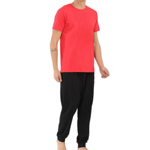 Pyjama court pour homme, sexy, 100% coton, ensemble de vêtements de nuit, OEM, respirant, séchage rapide, vêtements de nuit de qualité supérieure pour la vente en gros mondiale - Product Image 4