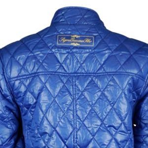 Chaqueta acolchada Sigma Gamma Rho azul real 100% poliéster tejido transpirable acolchado bordado Crest Sorority Greek Life - Product Image 6