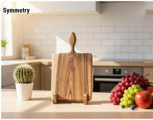 เขียงไม้สไตล์คลาสสิก |   เขียงไม้เนื้อแข็งขัดเงาเรียบเนียนสำหรับห้องครัวสมัยใหม่และแบบดั้งเดิม - Product Image 6