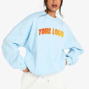 Sweat-shirt ample pour femme, à la coupe décontractée, confectionné en molleton de coton respirant et chaud, avec une texture intérieure douce et confortable. - Product Image 6