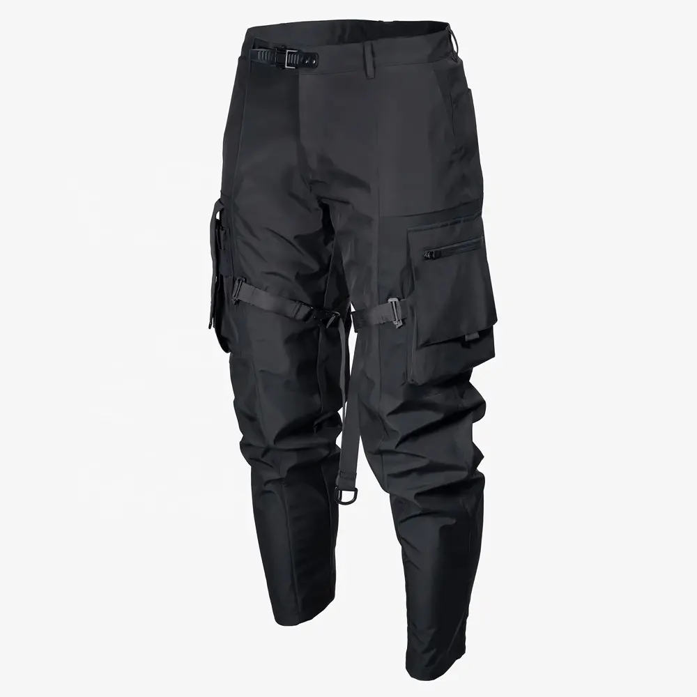 Multi-Pocket Cargo Pants Men Harajuku Hip Hop Streetwear Joggers Man Elastic Waist Sweatpants Tech wear design for usa