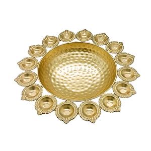 Décoratif en métal Urli Diya Lot de 3 avec laiton pour l'intérieur, la décoration intérieure, Diwali Décoratif Diya La plus grande société de fabrication - Product Image 3