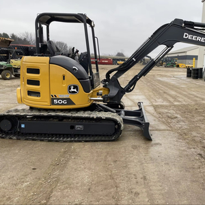 Used John Deeree 50G <b>Mini</b> Excavator 38 Ton Engine Pump <b>Motor</b> Gearbox Gear Bearing 1.7m Bucket Capacity 20kw Power For Sale - Product Image 1