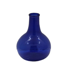 Recién llegado, florero de cristal de Color azul para el hogar y hoteles, floreros de cristal decorativos de mesa, hechos a mano a granel - Product Image 5