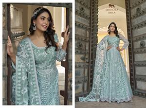 Salwar Kameez traditionnel pakistanais pour femmes Designer vêtements ethniques avec paillettes brodées et Dupatta au meilleur prix - Product Image 5