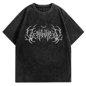 T-shirts en jersey 100% coton 250GSM pour hommes, vintage, lavés à la pierre, OEM, épaules tombantes, anti-boulochage, anti-plis, logo personnalisé - Product Image 1