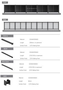 รั้วแผงเซลล์แสงอาทิตย์แนวตั้งแบบสองชั้นผลิตภัณฑ์พลังงานแสงอาทิตย์แบบใหม่ - Product Image 6