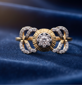 Anillo de Compromiso de Diamantes Naturales de Moda Personalizado para Mujer, Anillo de Boda de Oro de Lujo - Product Image 3