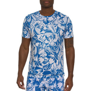 Camisetas Casuales para Hombre, Sublimadas, Ecológicas, de Poliéster/Algodón, Secado Rápido, Transpirables, con Estampado Gráfico Personalizado, Cuello Redondo - Product Image 1