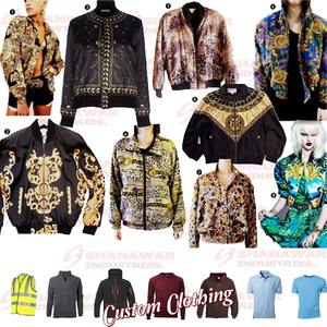 Chaqueta Bomber para hombre con estampado Digital 2023, cuero transpirable, satén de poliéster con cierre de cremallera, de talla grande, relleno de algodón para invierno - Product Image 3