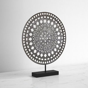 2025 mariage Style moderne argent métal Base Art Sculpture à la main Offre Spéciale Table debout pour la maison et le bureau décor - Product Image 5