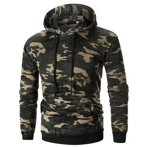 Sudadera con Capucha de Camuflaje para Hombre, Diseño Moderno, Estilo Urbano Unisex, 100% Algodón, Felpa, Alta Calidad, Cómoda, Venta al por Mayor, Económica - Product Image 1