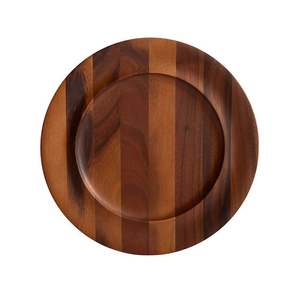 Placa de cargador de madera de diseño de moda más nuevo, plato y plato de cocina de Color Natural para vajilla y productos de mesa a la venta - Product Image 3