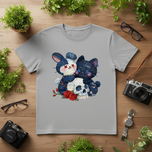 T-Shirt Casual Unisex Personalizzata 210GSM 100% Cotone - Stampa Rose - Product Image 3