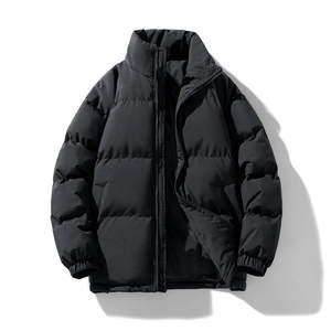 แจ็กเก็ตขนเป็ดเอวผ้าฝ้าย100% ปรับได้สำหรับผู้ชายเสื้อผ้าฤดูหนาว - Product Image 3