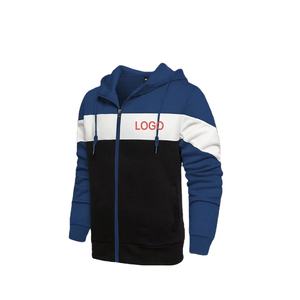 Otoño Invierno Sudadera de lana con capucha para hombre XL Chaqueta deportiva informal de manga larga con empalme transfronterizo Venta lista Warm Plus - Product Image 3
