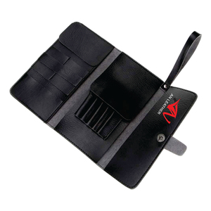 High Quality <b>Leather</b> Barber <b>Roll</b>-Up Bag Professional Hairstylist <b>Tool</b> Folding Pouch Multi-Hairdresser <b>Tool</b> Storing Pouch - Product Image 4