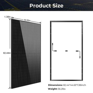 500W Monocrystalline <b>Solar</b> Panel Black PERC 32 Panel 9BB 166mm PV Module for Commercial Energy <b>Systems</b> - Product Image 2