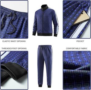 ชุดวอร์มแฟชั่นสำหรับผู้ชายชุดวิ่งสำหรับสุภาพบุรุษ - Product Image 4