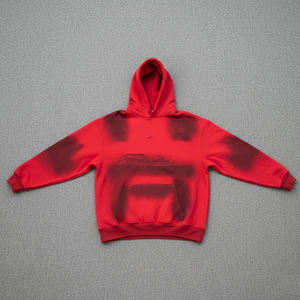 Factory Made 340 Gsm 100% Cotton Custom Logo Plus Size Eco-Friendly Breathable Windproof Quick Dry Zipper-Up <b>Sherpa</b> Lined Autumn - Product Image 3