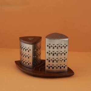 Juego de Quemadores de Incienso Mubkhar de Acero Inoxidable de Alta Calidad, Duradero y de Larga Duración, 2 Piezas con Acabado Dorado, Aromático y Ecológico para Otoño y Primavera - Product Image 3