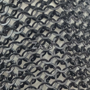 เสื้อเกราะโซ่เหล็กคุณภาพดีที่สุด ยี่ห้อ Zafs ผลิตด้วยมือ สไตล์ยุคกลาง แบบ Haubergeon ทำจากเหล็กอ่อน ตอกหมุดแบน งานศิลปะสะสม มีจำหน่าย - Product Image 6