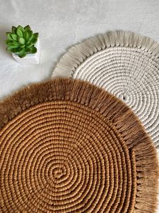 Felpudos duraderos para exteriores, alfombrillas de fibra de coco ecológicas, decoración de fibra natural para el hogar y el jardín, manteles individuales sostenibles - Product Image 5