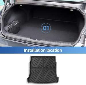 แผ่นซับสำหรับบรรทุกสินค้าทุกสภาพอากาศสำหรับ<span class=keywords><strong>2023</strong></span> 2024 <span class=keywords><strong>Hyundai</strong></span> <span class=keywords><strong>ioniq</strong></span> <span class=keywords><strong>6</strong></span>อุปกรณ์เสริม TPE แผ่นป้องกันด้านในกันลื่น - Product Image 3