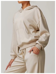 Sweat-shirt de sport décontracté léger pour femmes de haute qualité avec logo personnalisé, sweat-shirt de sport surdimensionné, sweat-shirt de luxe pour femmes - Product Image 6