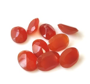 Vente en gros d'onyx rouge naturel à facettes pierre précieuse en vrac coupe ovale 3x5mm-20x30mm pour la fabrication de bijoux - Product Image 6