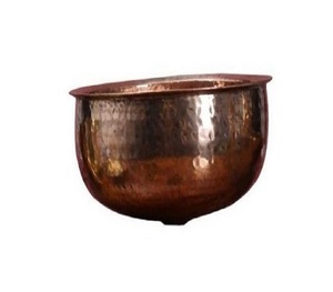 Lavabo de cobre hecho a mano con cuenco de diseño moderno para baño y cocina, lavabo de cobre para baño de Hotel multiusos individual a un precio razonable - Product Image 1