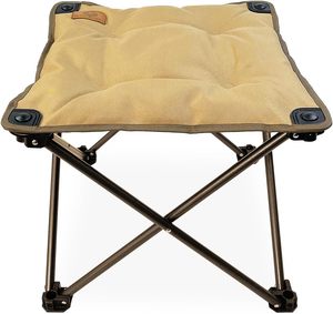 Reposapiés plegable portátil ligero para acampar y silla de playa, otomana plegable para exteriores para viajes y ocio - Product Image 5