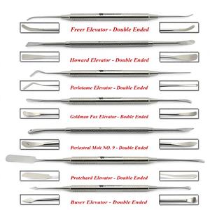 Elevador Perióstico Manual de Acero para Implantes Dentales, Periotomo, Lima Ósea y Sonda Exploradora - Product Image 1