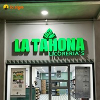 Lettres en relief 3D personnalisées par le fabricant, éclairées par l'avant, en métal, avec LED, pour enseigne de magasin, signalétique extérieure, logo d'entreprise pour commerce de détail