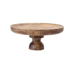Soporte de pastel de lujo de madera de nueva venta con acabado de pulido de madera natural forma redonda diseño moderno forma de tamaño personalizado - Product Image 1