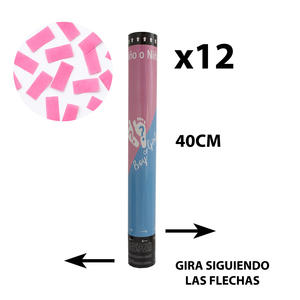 Novedad: Confeti Rosa de 40cm, Papel para Baby Shower, Fiesta, Halloween, Año Nuevo, Celebraciones Especiales, Venta al Por Mayor - Product Image 2