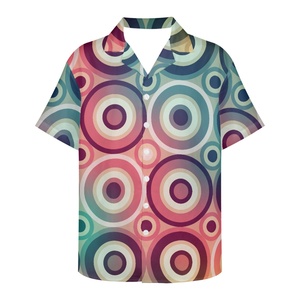 T-shirts de plage grande taille à motifs personnalisables T-shirt de plage en polyester à impression par sublimation pour hommes - Product Image 3