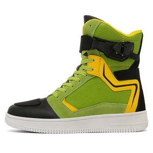 2024 OEM Custom Design <b>High</b> Top Quality Leather Mens Motorcycle Sneakers Racing Speed Riding Shoes Motorbike <b>Boots</b> - Product Image 2