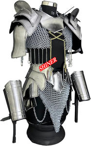พอลโดรน์ยุคกลางไหล่แขนเสื้อป้องกันคอชุดเกราะ cuirass ชุดเกราะผู้หญิงกล้าหาญเข็มขัด tasset สไตล์ฮาโลวีน - Product Image 5