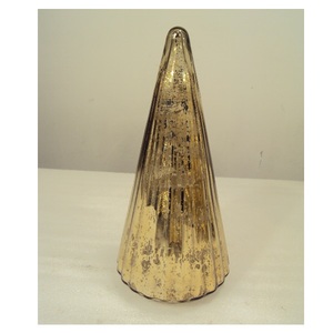 <b>Table</b> Decor Gold Mercury Glass <b>Christmas</b> <b>Tree</b> Ornaments <b>Table</b> Top Decorative For Home Party Decor - Product Image 2