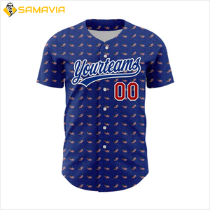 เสื้อเจอร์ซีย์เบสบอลของ Samavia Precision เสื้อเจอร์ซีย์สำหรับทีม USA ที่มีประสิทธิภาพเสื้อเจอร์ซี่สามารถปรับแต่งได้ - Product Image 2