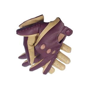 Guantes de conducción de cuero suave de primera calidad para hombres y mujeres transpirables antideslizantes ligeros elegantes guantes de ciclismo y carreras al aire libre - Product Image 1