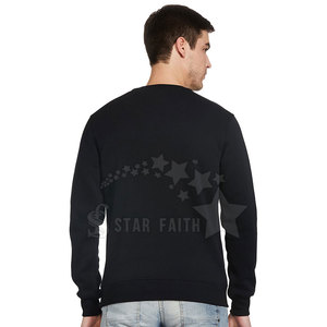 Premium Men's Cotton Blended Sweatshirt with Simple <b>Design</b> Lightweight Pullover for Winter Casual Occasions Print Pattern - Product Image 3