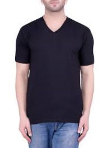 T-shirt en coton blanc avec logo personnalisé, col en V, coton lavé à l'acide surdimensionné, t-shirt décontracté pour hommes, vente en gros de t-shirts en coton vierge - Product Image 6