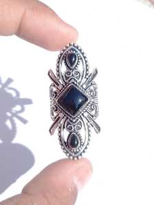 Bague Améthyste Majestueuse en Argent Sterling 925 Bijoux de Mariage Faits à la Main - Product Image 4