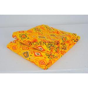 Héritage Artisanal 100% Coton Main Bloc Imprimer Tissu Super Brossé Africain Indien Rayures Mèche Timeless Vêtements De Nuit Créations - Product Image 3