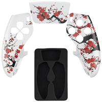 Coque de remplacement DIY EXtremeRate avec autocollant et plaque frontale pour manette PS5 EDGE